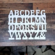 Aufsteller - Buchstaben 2er Set