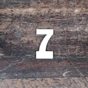 Aufsteller - Zahlen einzeln