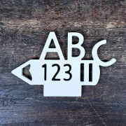 Aufsteller - ABC Stift