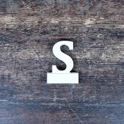 Aufsteller - Buchstaben einzeln