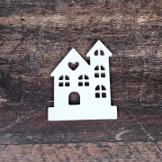 Aufsteller - Haus mit Turm