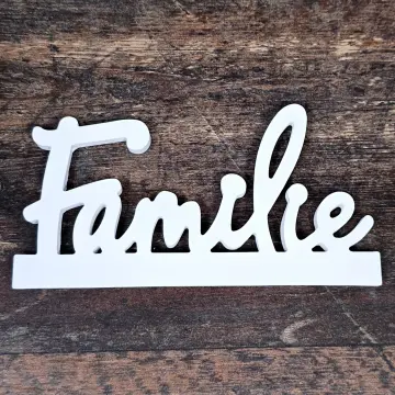 Aufsteller - Schriftzug Familie
