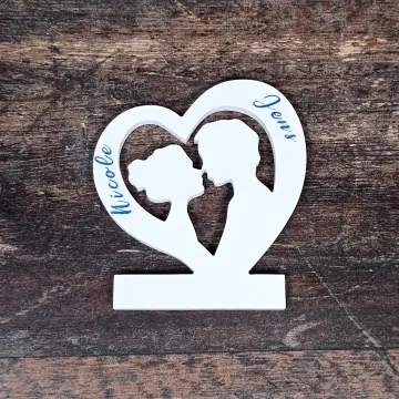 Aufsteller - Herz Pärchen (personalisierbar)