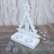 Aufsteller - Weihnachtsbaum mit Kerze