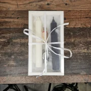Geschenkset Kerzen und Kerzenhalter