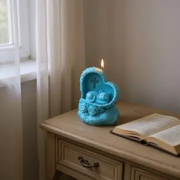 „Pfoten im Himmel" – Erinnerungsengel - Katze