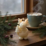 Rentier mit Weihnachtsbaum