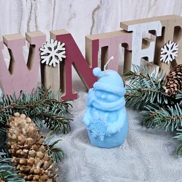 Schneemann mit Schneeflocke