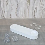 Sockel 5# - Oval für Stabkerze und Teelicht