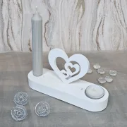 Sockel 5# - Oval für Stabkerze und Teelicht