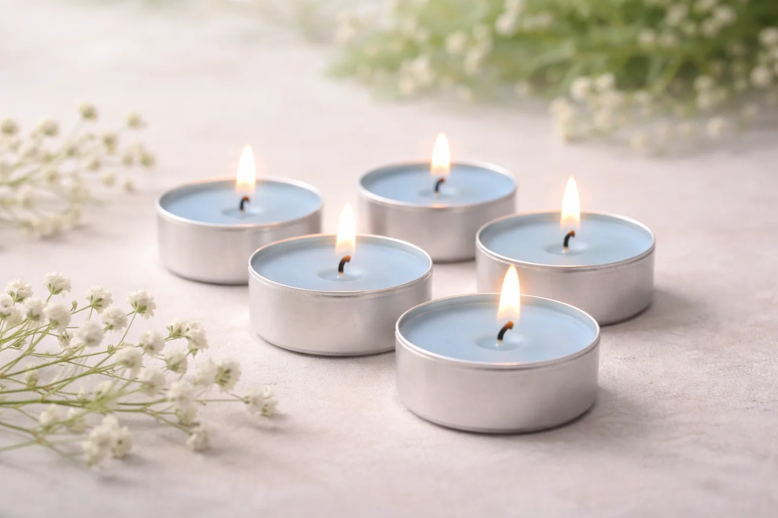 5er Set Teelicht Soja