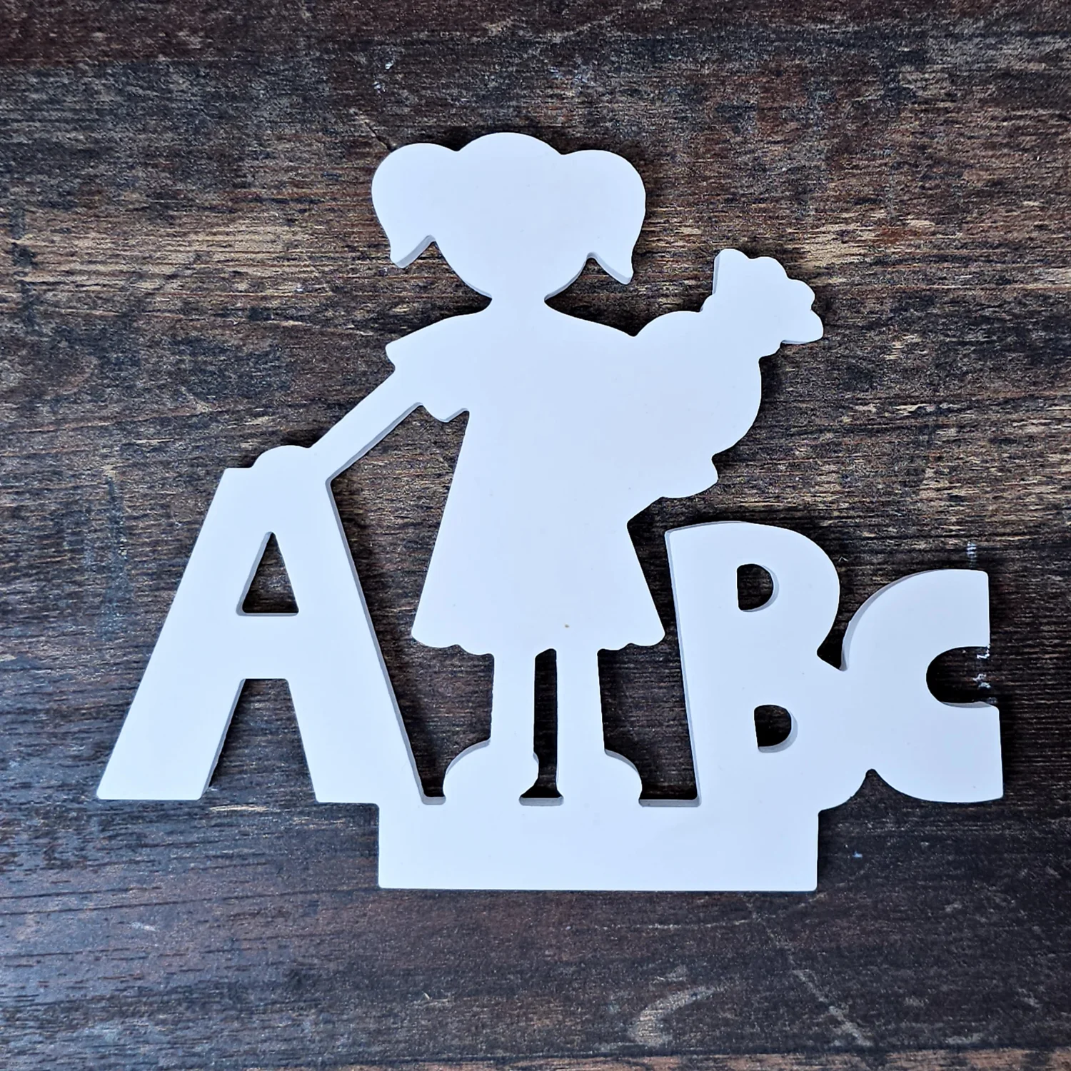 Aufsteller - ABC Schulmädchen (personalisierbar)