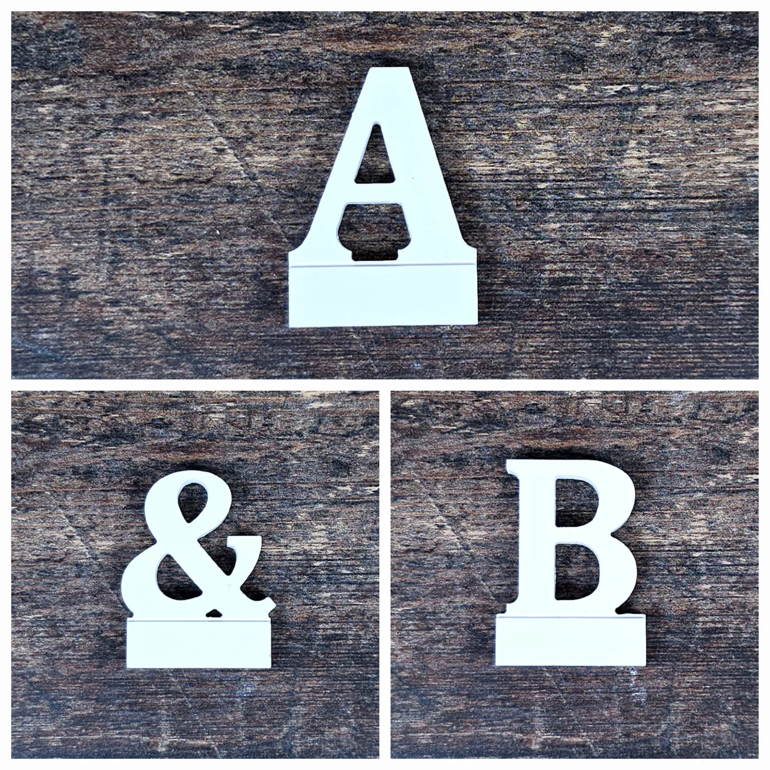 Aufsteller - Buchstaben 3er Set