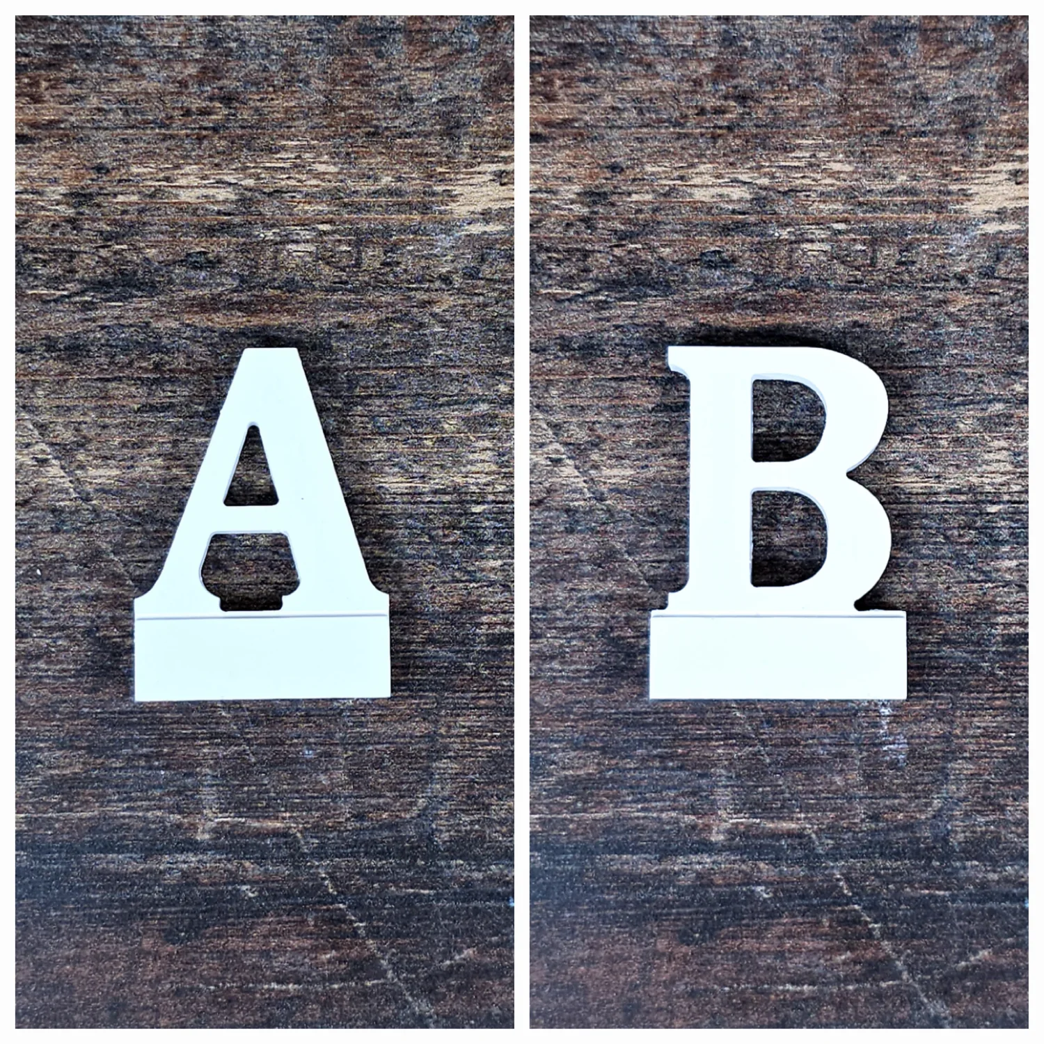 Aufsteller - Buchstaben 2er Set