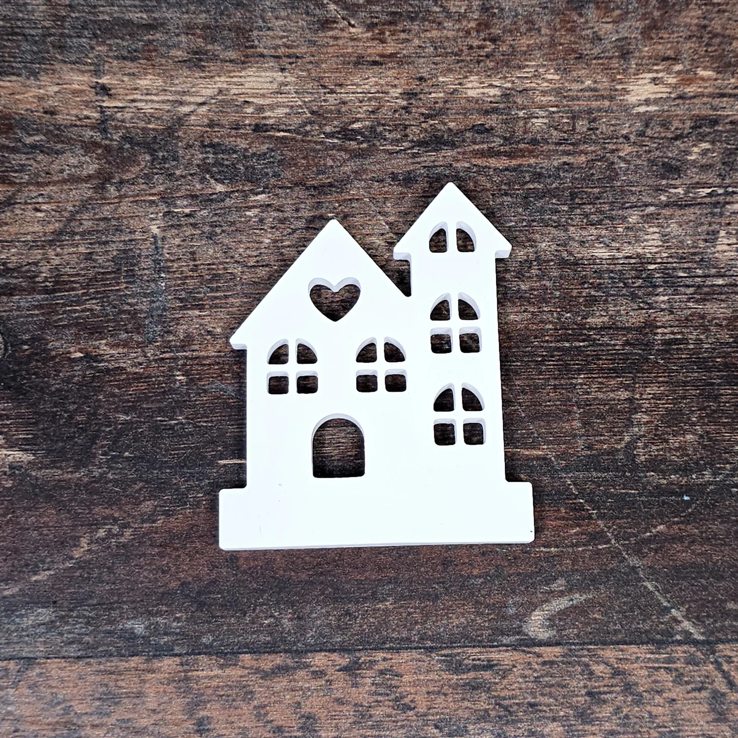 Aufsteller - Haus mit Turm