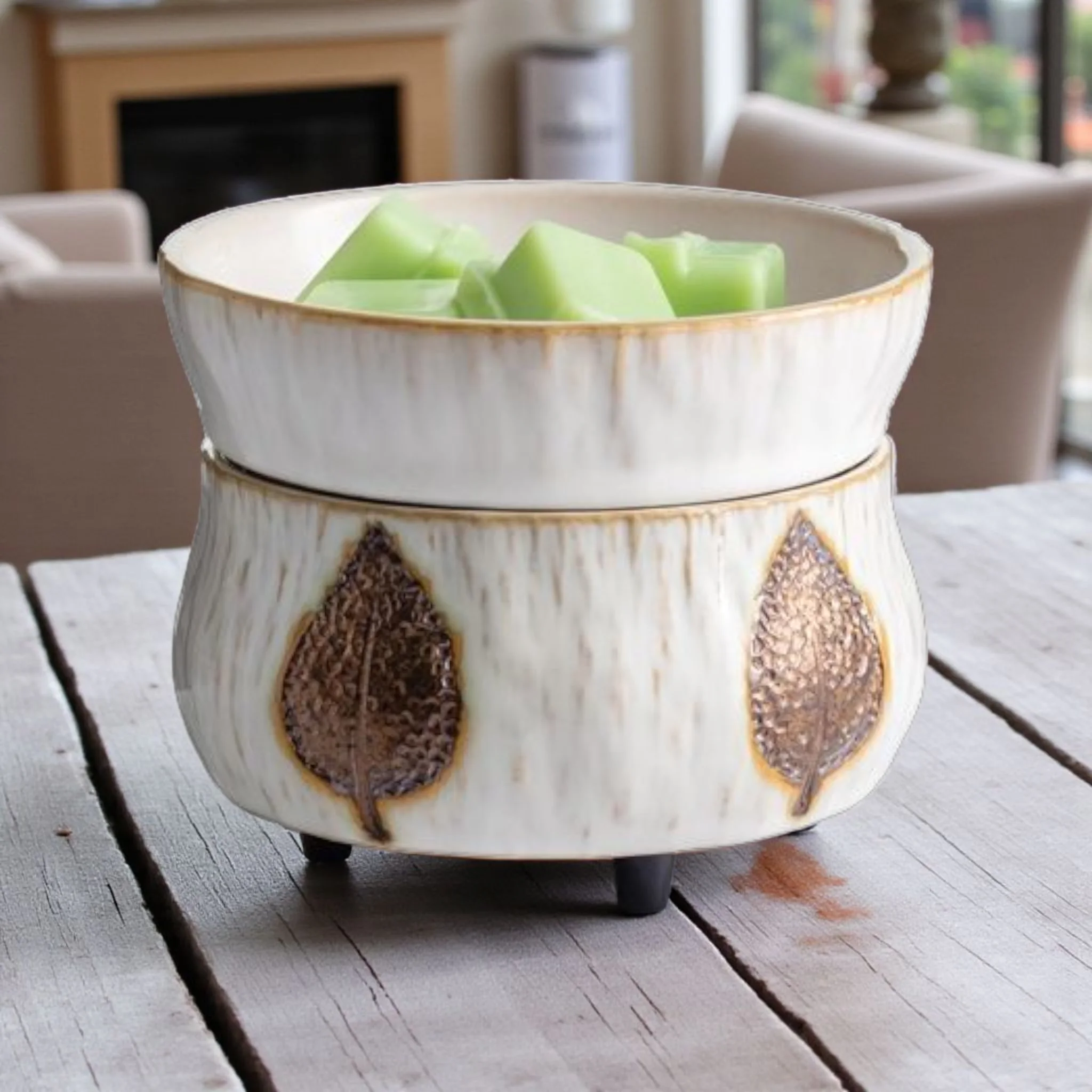 Duftlampe "Bronze Blatt"