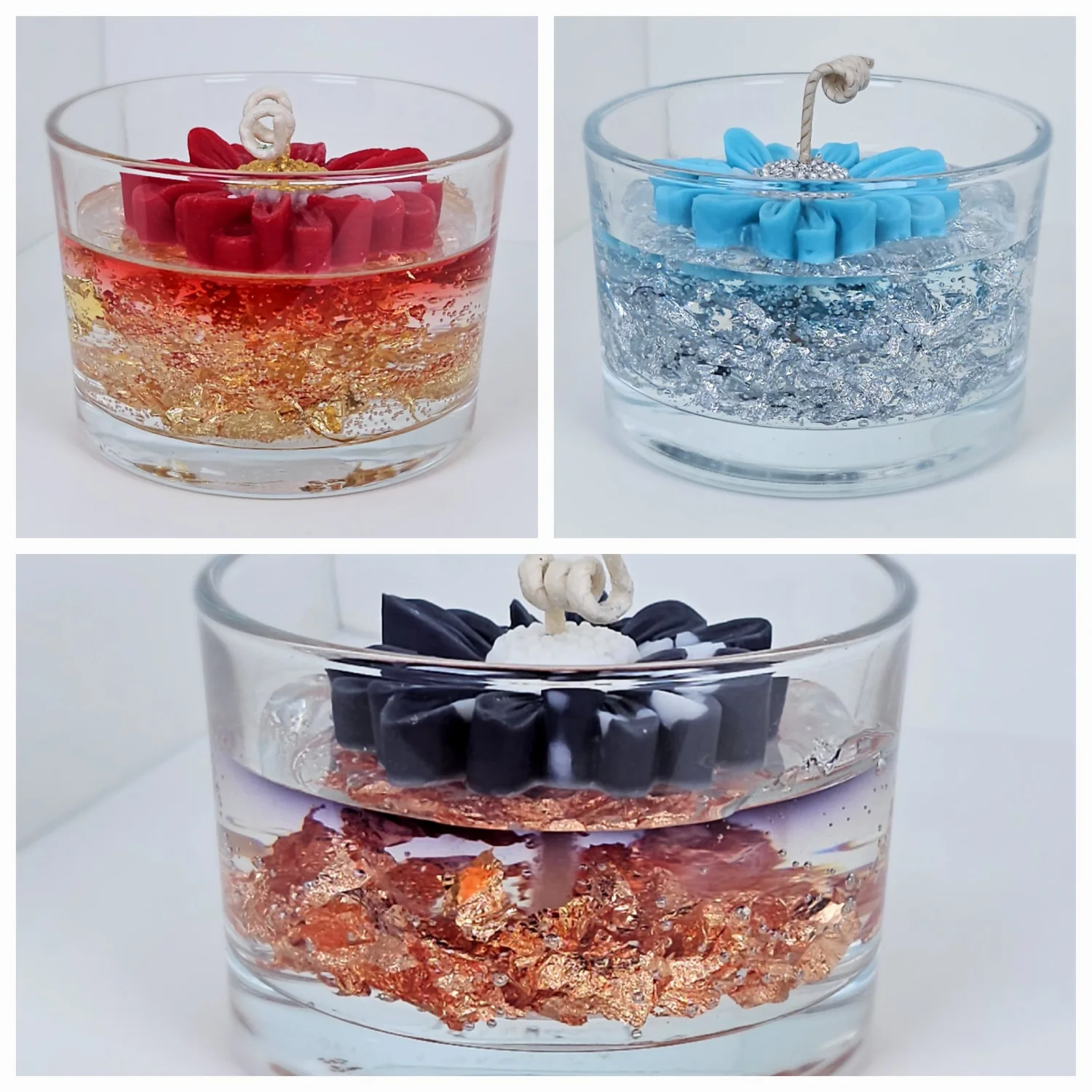 Kerzengläser Glamour Gel